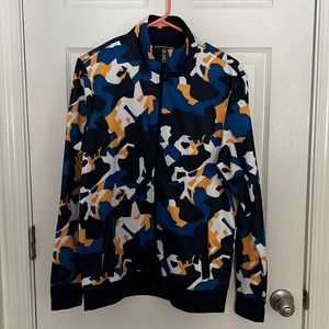 Camo Zipper Up Hoodie